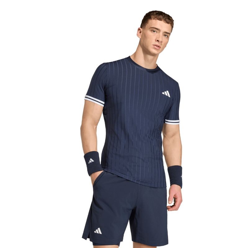 Tee-Shirt Adidas Pro Climacool+ Freelift Bleu Marine