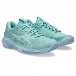 Promo Chaussure Femme Asics Solution Speed FF 4 Toutes Surfaces Turquoise