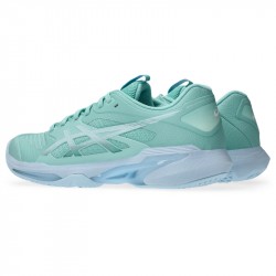 Vente Chaussure Femme Asics Solution Speed FF 4 Toutes Surfaces Turquoise