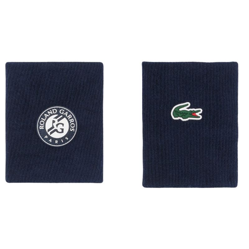 Serre-Poignets Lacoste Edition Roland Garros x2 Bleu Marine