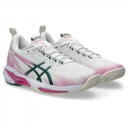 Promo Chaussure De Padel Femme Asics Sonicsmash FF Blanc/Rose