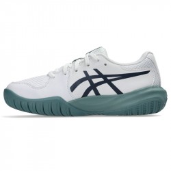 Achat Chaussure Enfant Asics Gel Resolution X GS Toutes Surfaces Blanc/Bleu