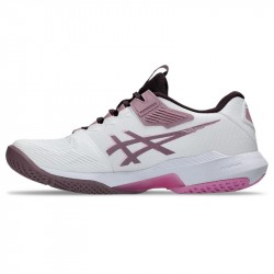 Achat Chaussure Femme Asics Solution Speed FF 4 Toutes Surfaces Blanc/Rose