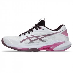Prix Chaussure Femme Asics Solution Speed FF 4 Toutes Surfaces Blanc/Rose