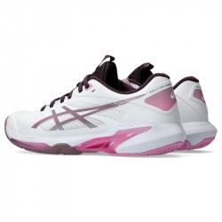 Vente Chaussure Femme Asics Solution Speed FF 4 Toutes Surfaces Blanc/Rose