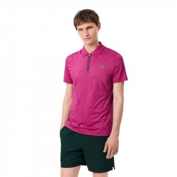 Polo Lacoste Tennis Jacquard Stretch Ultra Dry Fuchsia