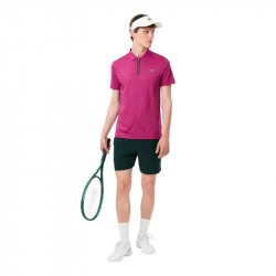 Promo Polo Lacoste Tennis Jacquard Stretch Ultra Dry Fuchsia