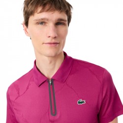 Prix Polo Lacoste Tennis Jacquard Stretch Ultra Dry Fuchsia