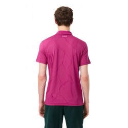 Achat Polo Lacoste Tennis Jacquard Stretch Ultra Dry Fuchsia