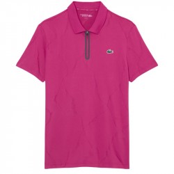 Vente Polo Lacoste Tennis Jacquard Stretch Ultra Dry Fuchsia