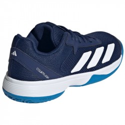 Promo Chaussure Enfant Adidas CourtFlash Bleu Marine