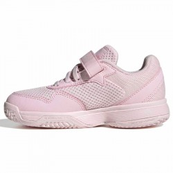 Achat Chaussure Enfant Adidas CourtFlash Scratch Rose