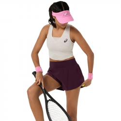 Short Femme Asics Laser Cut Bordeaux pas cher
