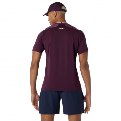 Achat Tee Shirt Asics Match Jacquard SS Bordeaux