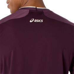 Prix Tee Shirt Asics Match Jacquard SS Bordeaux