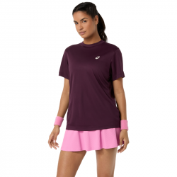 Tee Shirt Femme Asics Court SS Bordeaux