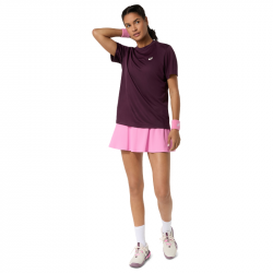 Promo Tee Shirt Femme Asics Court SS Bordeaux