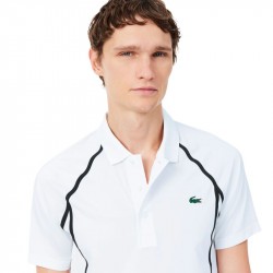 Achat Polo Lacoste Tennis x Daniil Medvedev Blanc