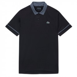 Vente Polo Lacoste Tennis X Novak Djokovic On Court Noir