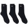 3 Paires De Chaussettes Lacoste Hautes Côtelées Noir