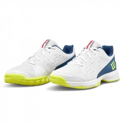 Chaussure Enfant Wilson Rush Pro L Toutes Surfaces Blanc