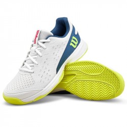 Vente Chaussure Enfant Wilson Rush Pro L Toutes Surfaces Blanc