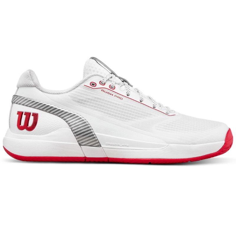 Chaussure Wilson Rush Pro 5 Toutes Surfaces Blanc/Rouge