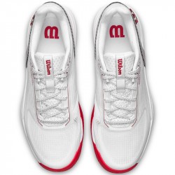 Chaussure Wilson Rush Pro 5 Toutes Surfaces Blanc/Rouge