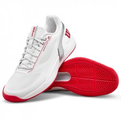 Vente Chaussure Wilson Rush Pro 5 Toutes Surfaces Blanc/Rouge