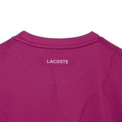 Tee-Shirt Lacoste Tennis Jacquard Ultra Dry Fuchsia