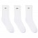3 Paires de Chaussettes Lacoste Sport Signature Blanc