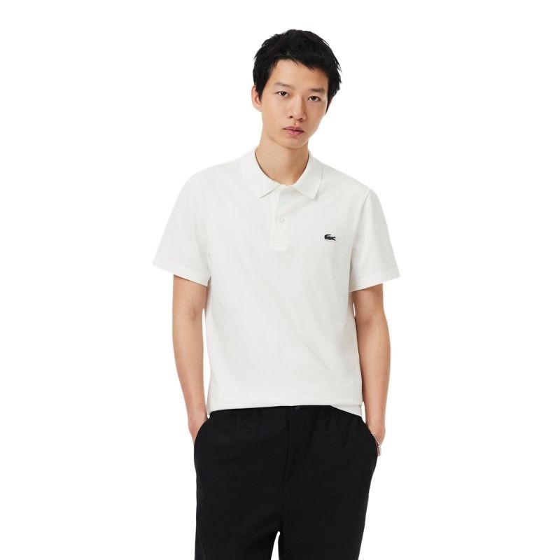 Polo Lacoste Sport Regular Fit Coton Mélangé Blanc