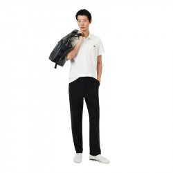 Promo Polo Lacoste Sport Regular Fit Coton Mélangé Blanc