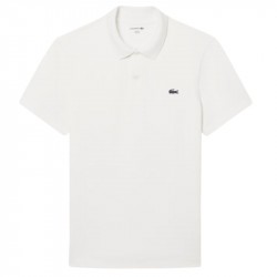 Vente Polo Lacoste Sport Regular Fit Coton Mélangé Blanc