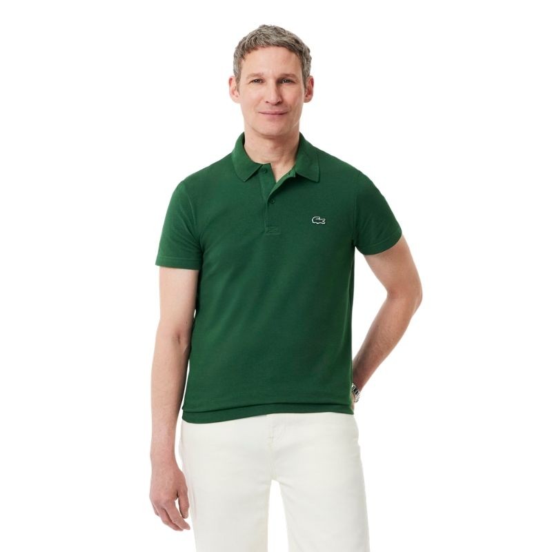 Polo Lacoste Sport Regular Fit Coton Mélangé Vert