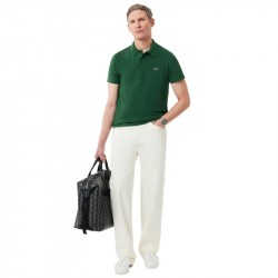 Promo Polo Lacoste Sport Regular Fit Coton Mélangé Vert