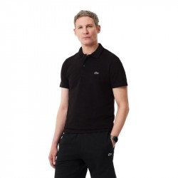 Polo Lacoste Sport Regular Fit Coton Mélangé Noir
