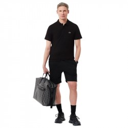 Prix Polo Lacoste Sport Regular Fit Coton Mélangé Noir