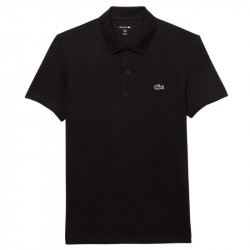 Promo Polo Lacoste Sport Regular Fit Coton Mélangé Noir