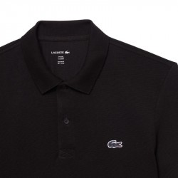 Vente Polo Lacoste Sport Regular Fit Coton Mélangé Noir