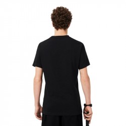 Achat T-Shirt Lacoste Sport Ultra Dry Imprimé Crocodile Noir