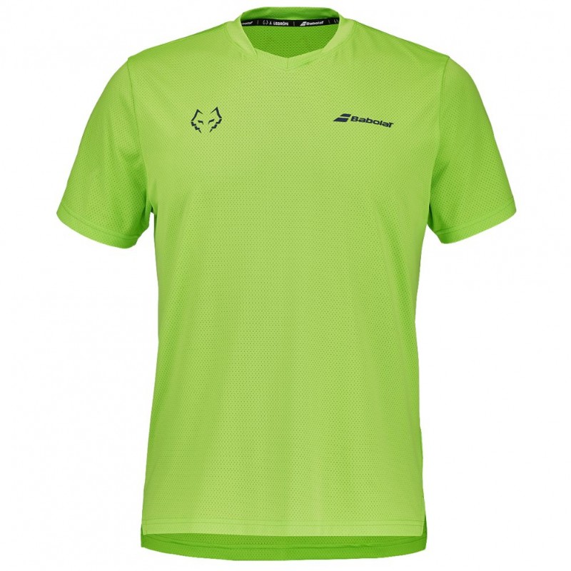 Tee-Shirt De Padel Babolat Crew Neck Lebron Vert