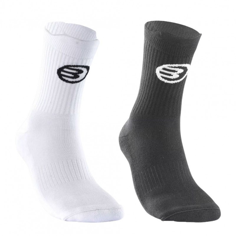 2 Paires de Chaussettes Bullpadel Noir/Blanc