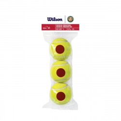 Sachet de 3 Balles Wilson Red Roland Garros