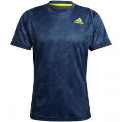 Tee Shirt Adidas Freelift Printed Primeblue Bleu Marine