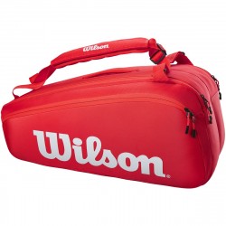 Sac Thermo Wilson Super Tour 9 Raquettes Rouge