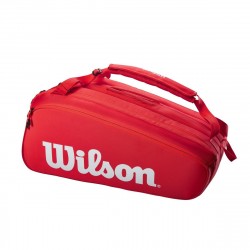 Achat Sac Thermo Wilson Super Tour 15 Raquettes Rouge
