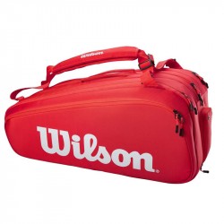 Sac Thermos Wilson Super Tour 15 Raquettes Rouge
