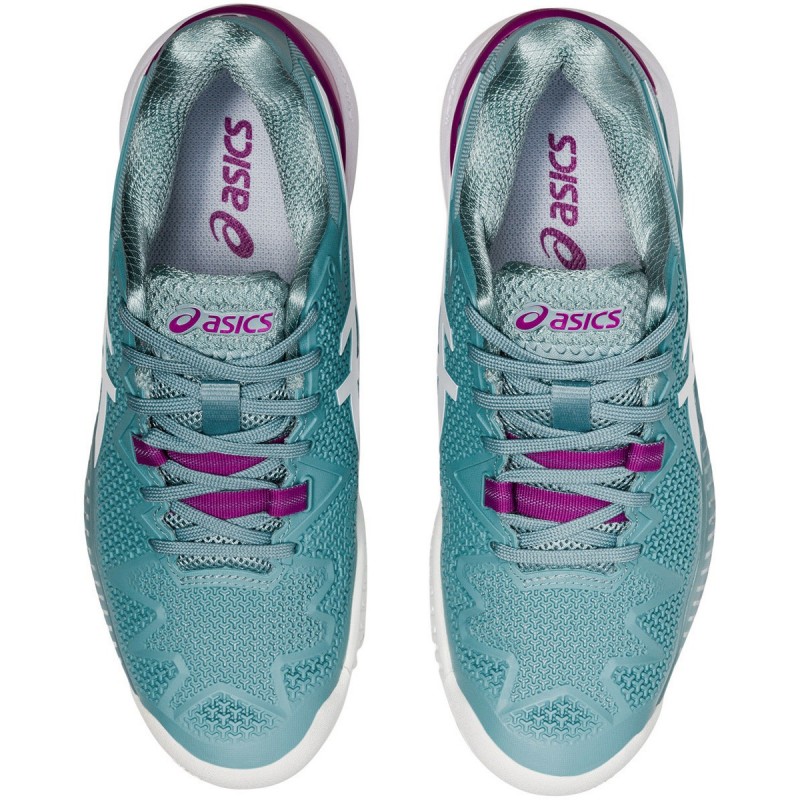 asics bleu rose jaune