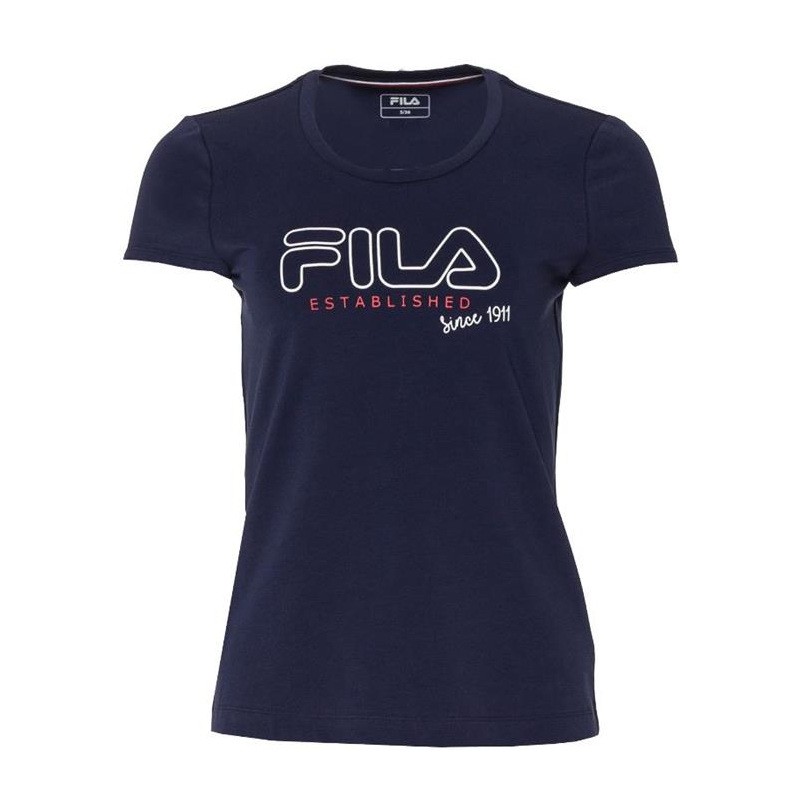 Tee shirt Femme Fila Svenja Bleu Marine
